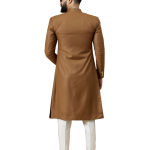 Classic Caramel Brown Achkan for Men | Elegant Ethnic Wear | Jaipurio